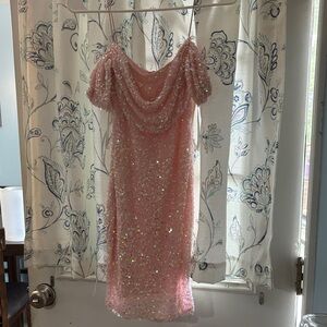 B. Smart Pink Sequin Dress
